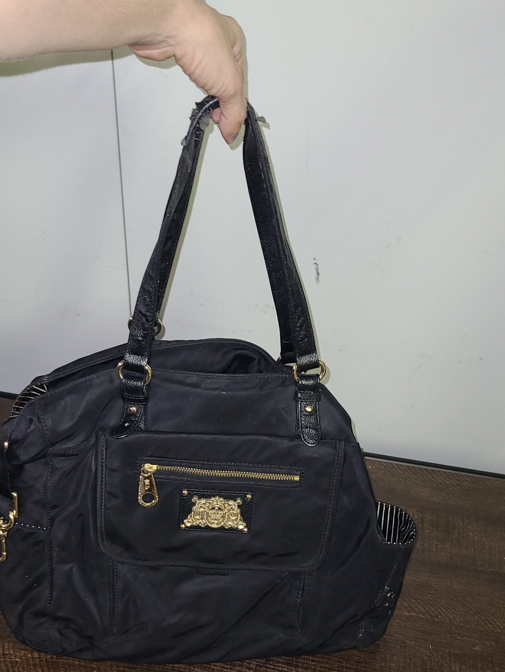 Juicy Couture Shoulder Bag with Gold Hardware